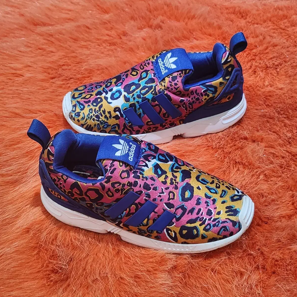 아디다스 레오파드 운동화 키즈 160 ZX FLUX